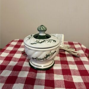 Rival Ceramic Electric Wax Warmer Green Ivy Design Model 38203